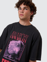 Constant Chaos Box Fit Tee - Blue Graphite