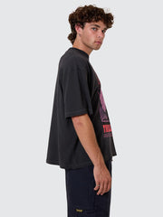 Constant Chaos Box Fit Tee - Blue Graphite