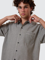 Union Short Sleeve Check Shirt - Light Stone