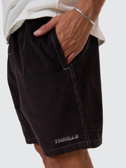 Anarchy in Paradise Cord Volley Short - Acorn