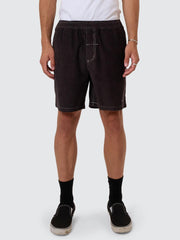 Anarchy in Paradise Cord Volley Short - Acorn