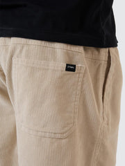 Anarchy in Paradise Cord Volley Short - Oatmeal