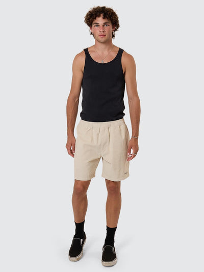 Anarchy in Paradise Cord Volley Short - Oatmeal