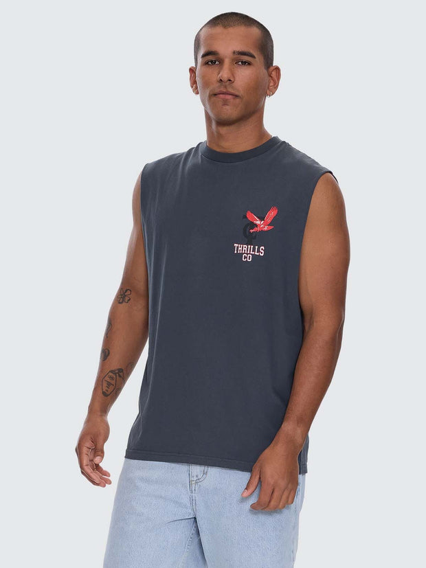 Wonder World Merch Fit Muscle Tee - Ebony