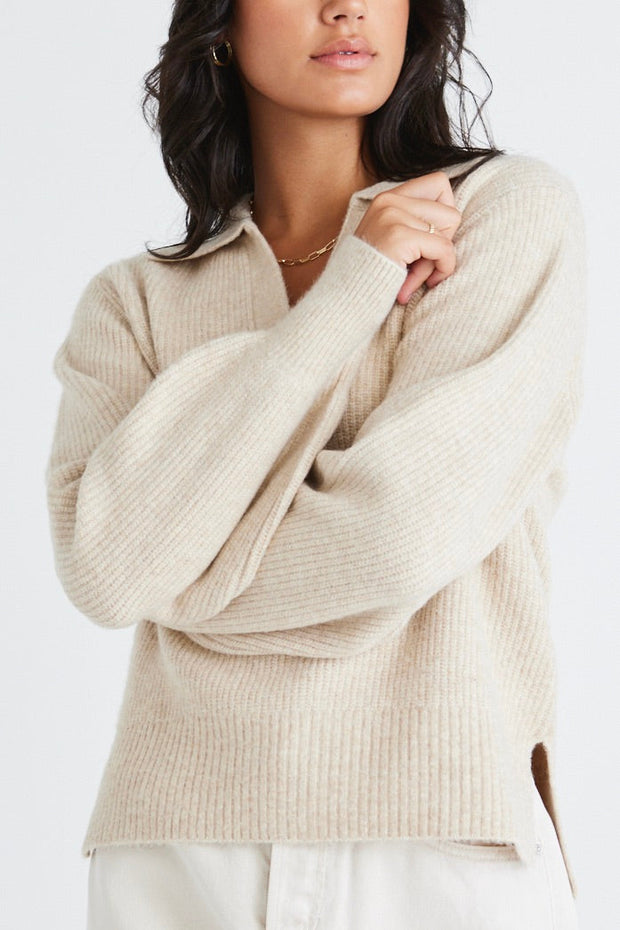 Truth Collar Chunky Knit - Oat