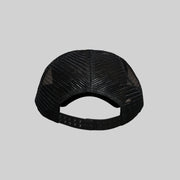 Unisex Varsity Trucker Cap - Black/Black