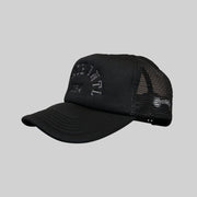 Unisex Varsity Trucker Cap - Black/Black