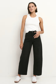 Varsity Barrel Jeans - Black Wash