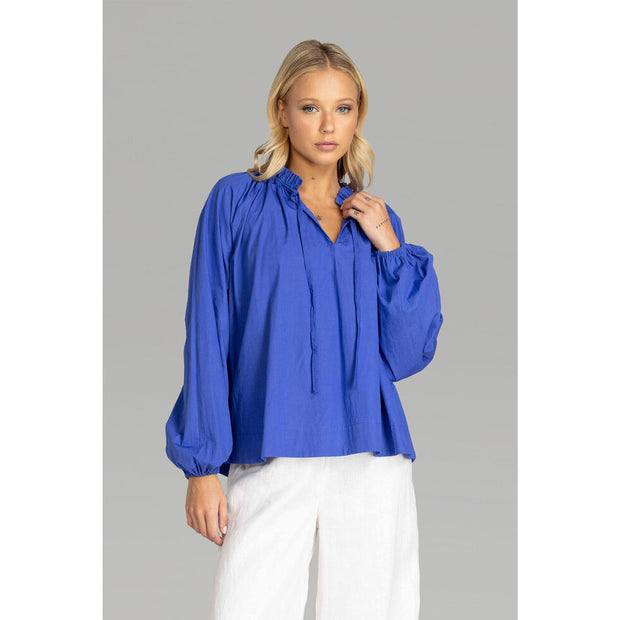 Veronica Top - Juniper Blue