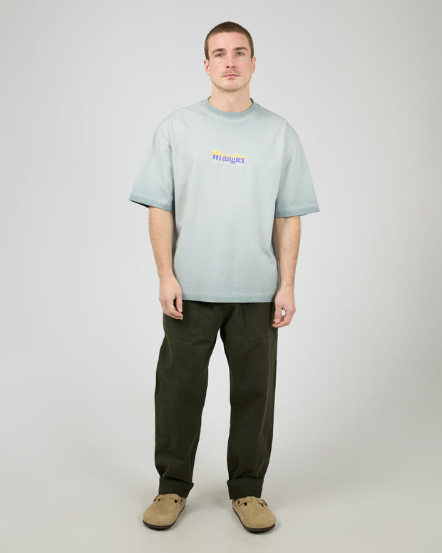 Zero Boxcar Tee - Bluestone
