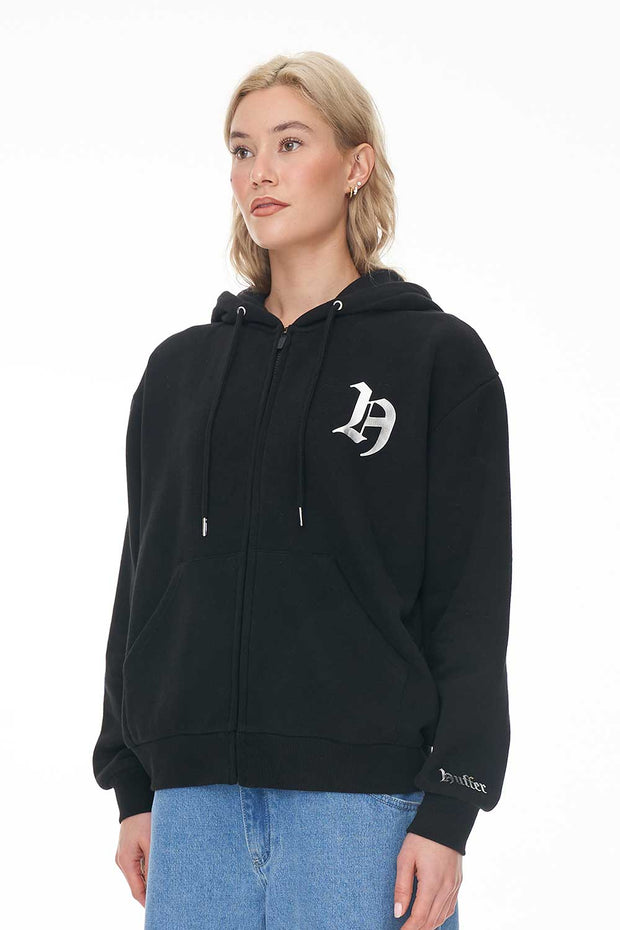 Boxy Rider Hood/Light Beams - Black