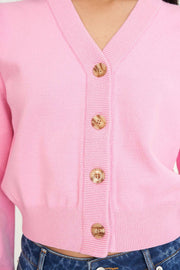 Bibi Knit Cardigan - Lychee