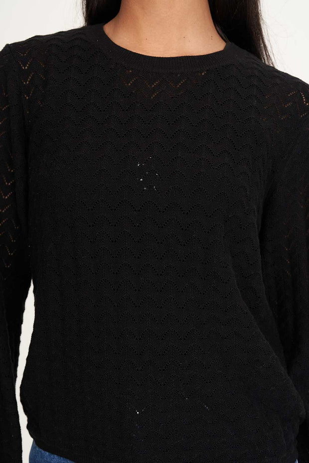 Ziggy Cruise Long Sleeve Top - Black