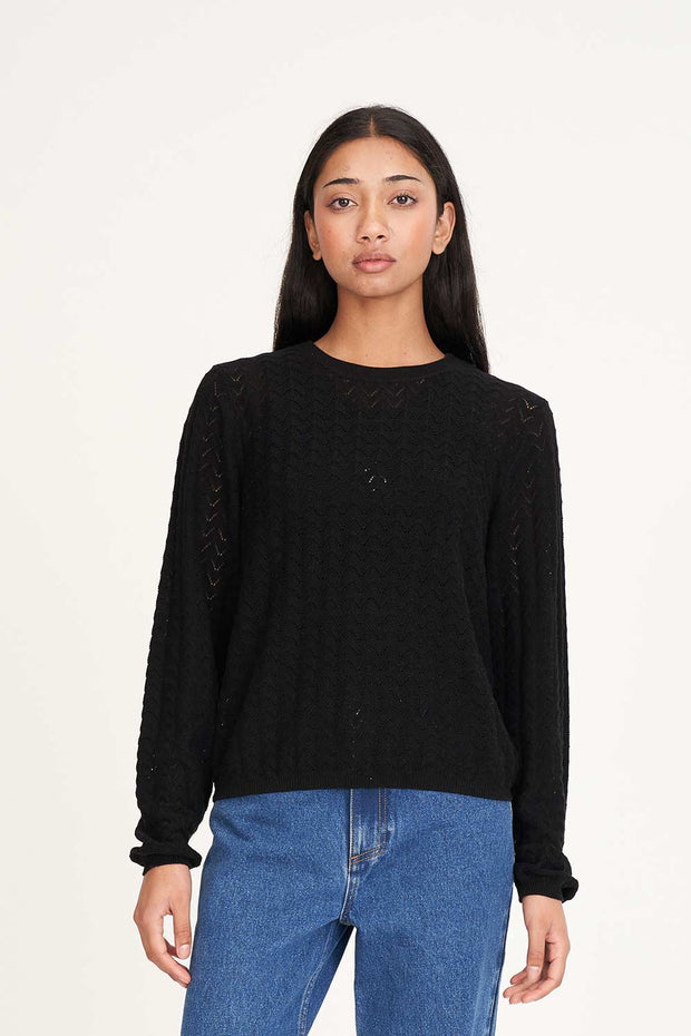 Ziggy Cruise Long Sleeve Top - Black