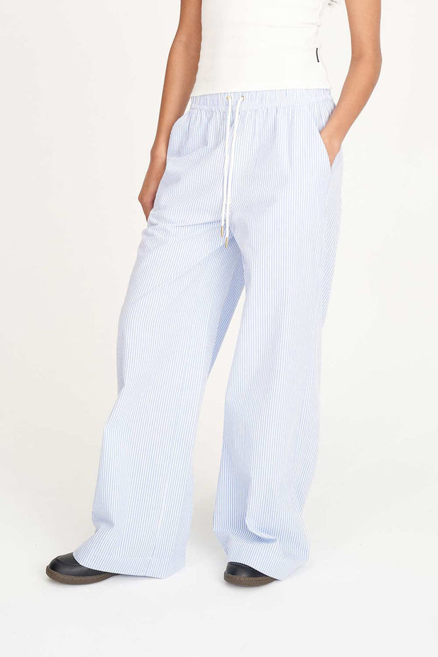 Cruise Lounge Pant - Ice Blue Stripe