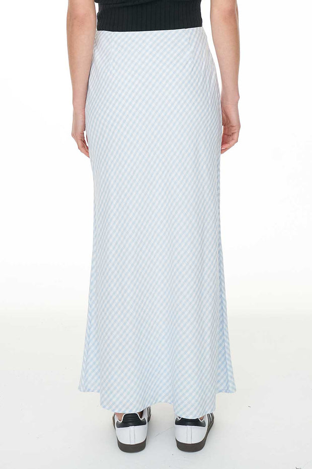 Celine Lila Midi Skirt - Blue/White