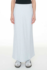 Celine Lila Midi Skirt - Blue/White