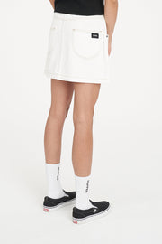 97 Twill Mini Skirt - Chalk