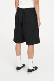 Oxford Pleated Short - Black
