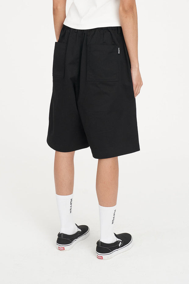 Oxford Pleated Short - Black
