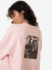 Highly Evolved Oversized Tee - Barely Pink