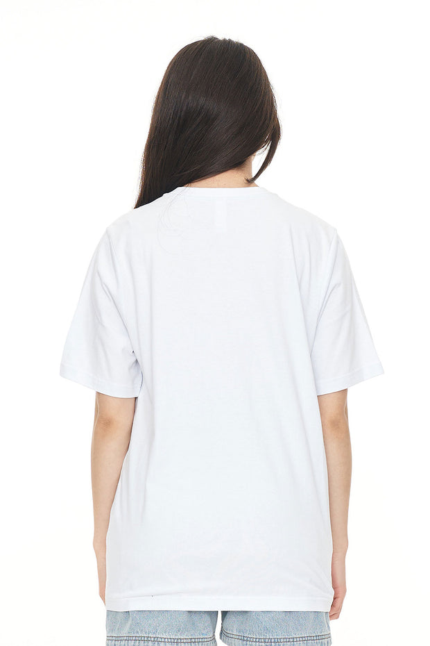 Relax Tee 220/Flower Bed - White