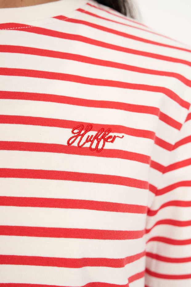Classic Tee - Oui Oui - Chalk/Red