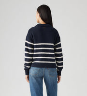 Satellite Polo Sweater - Marine Stripe