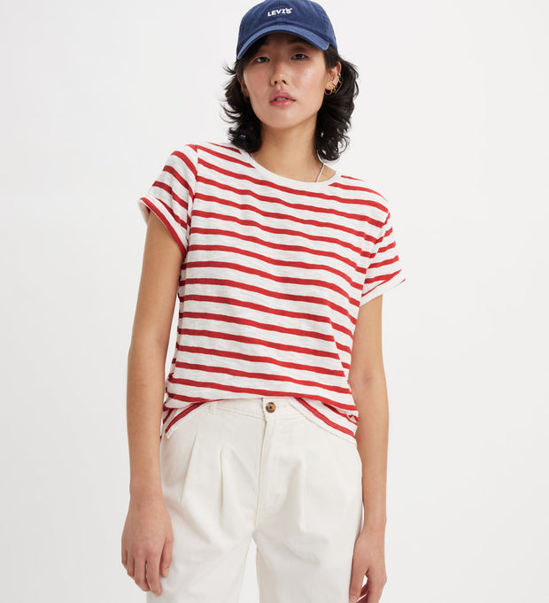 Margot Tee - Scarlet Stripe