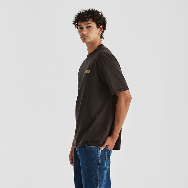 Editorial Slacker Tee - Worn Black