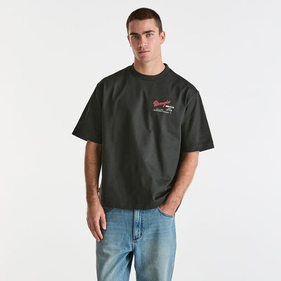 Motel Boxcar Tee - Dark Slate