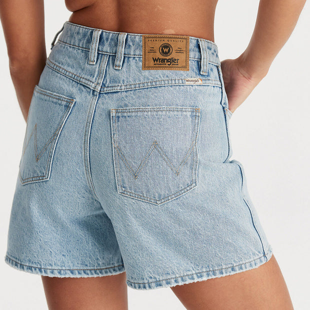 Hi A-Line Short - Celestial Blue