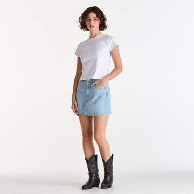 Repair Mini Skirt - Blue Tour