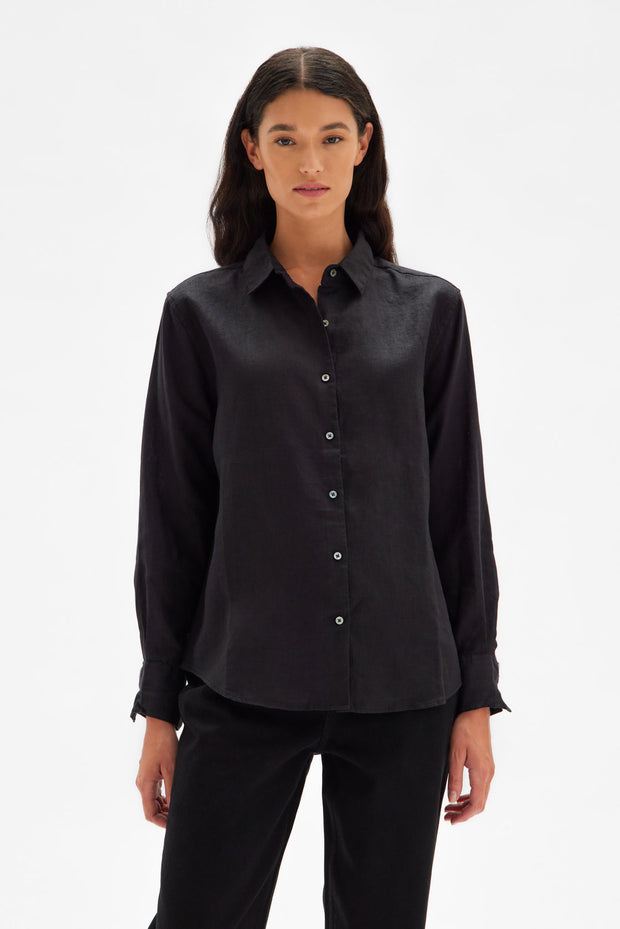 Xander Long Sleeve Shirt - Black