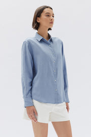 Xander Linen Shirt - Glacial