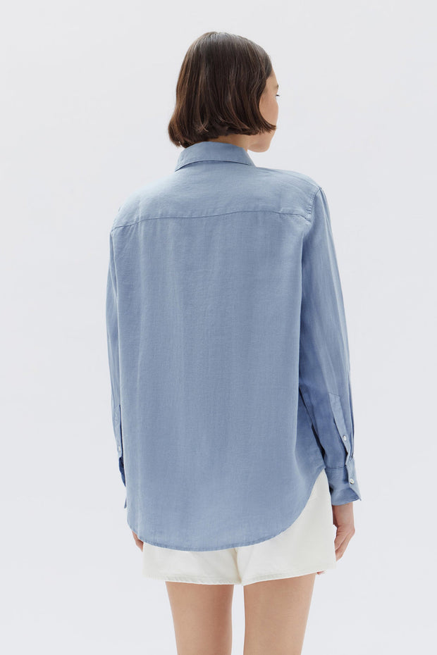 Xander Linen Shirt - Glacial