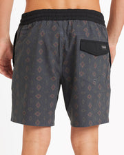 Psych Cotton Trunk 17" Short - Black