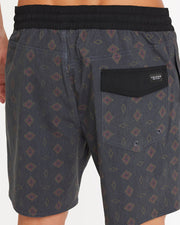 Psych Cotton Trunk 17" Short - Black