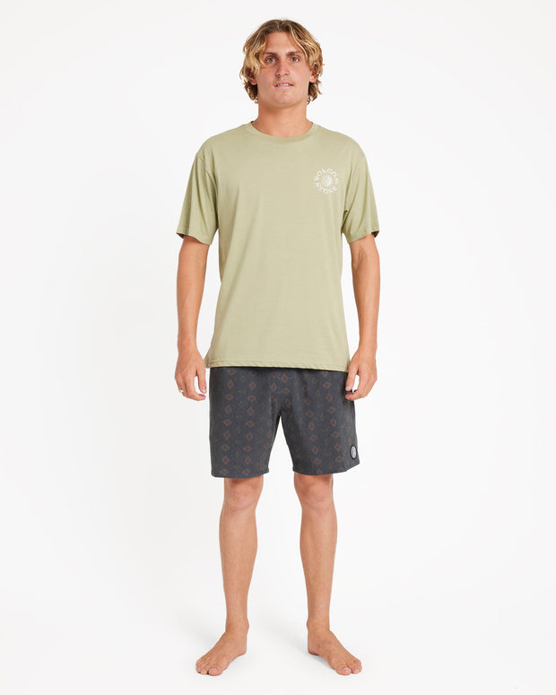 Psych Cotton Trunk 17" Short - Black