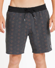 Psych Cotton Trunk 17" Short - Black