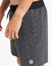 Psych Cotton Trunk 17" Short - Black