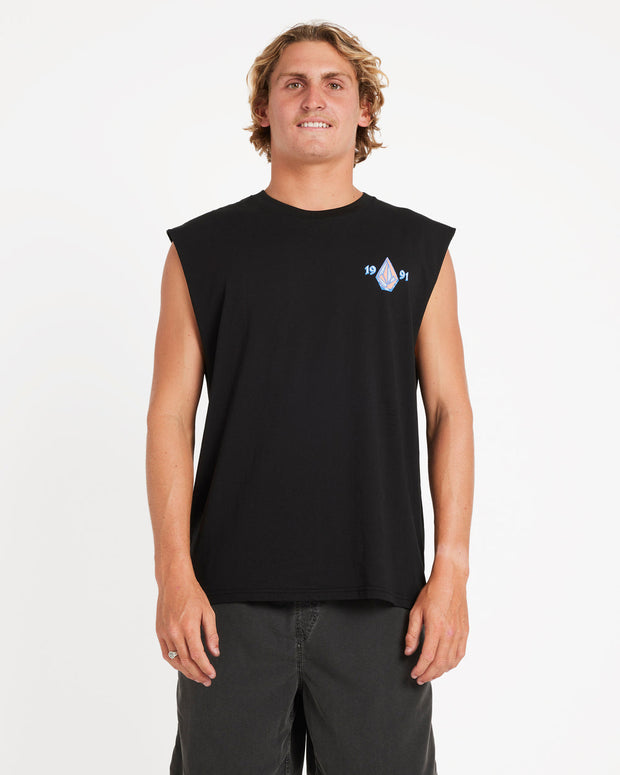 Counter Top Muscle Tee - Black