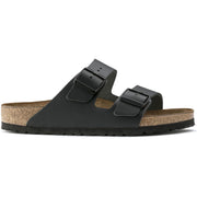 Arizona Smooth Leather Sandal - Black (Narrow Fit)