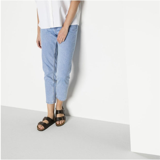 Arizona Smooth Leather Sandal - Dark Brown (Regular Fit)