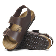 Milano Birko-Flor Sandal - Dark Brown (Regular Fit)