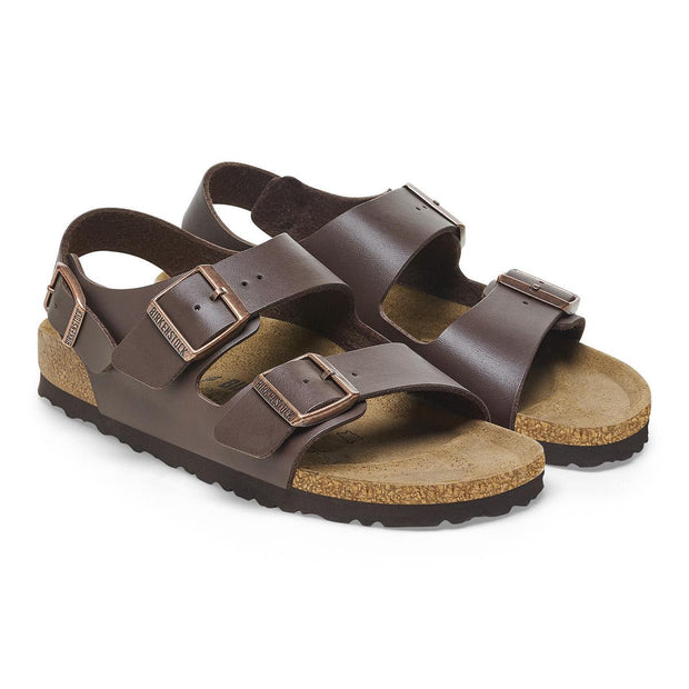 Milano Birko-Flor Sandal - Dark Brown (Regular Fit)