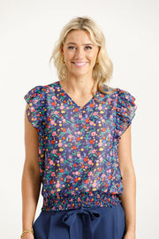 Lauren Top - Spring Blossoms