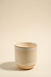 Ivory Glazed Ceramic Soy Wax Candle