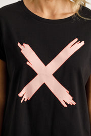 Jackie Tee - Black/Blossom Berry