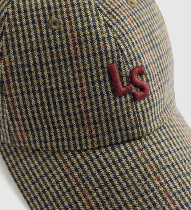 LS Monogram Cap - Houndstooth